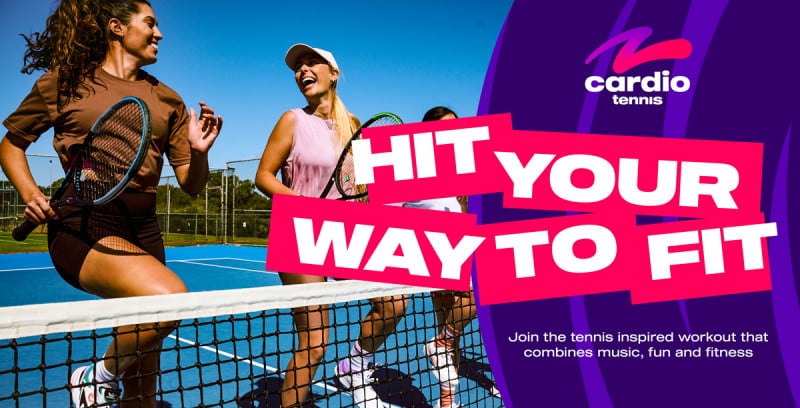 Cardio Tennis TDH Canva Facebook News Feed Tile Cardio Tennis